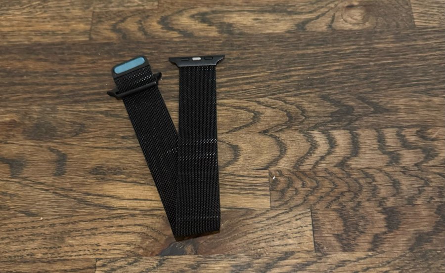 Svart Milanese Armband till Apple Watch