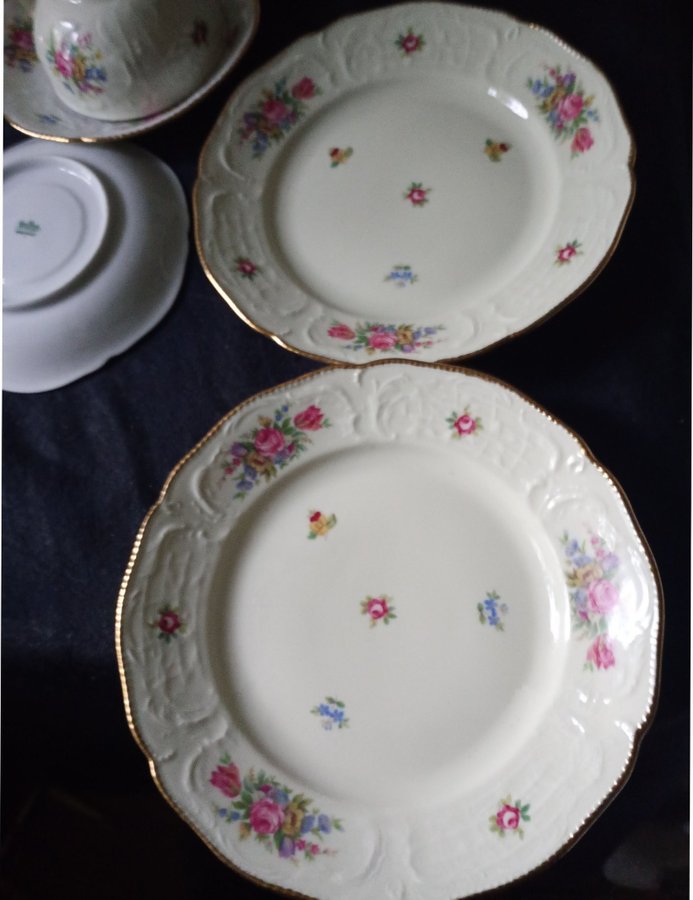 Rosenthal sanssouci 5 delar Tekopp assietter fat Vintage