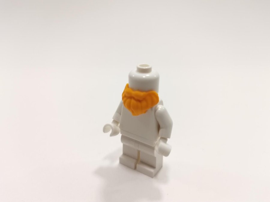 Lego - tillbehör - skägg - beard - part 93223 - orange