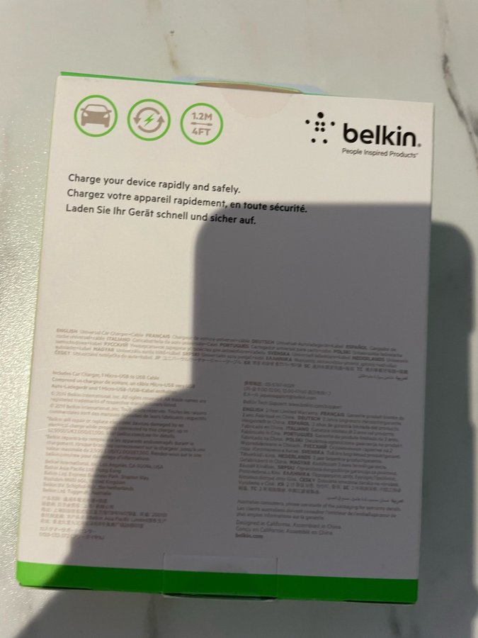 Belkin micro-USB oanvänt OBS 2 st paket