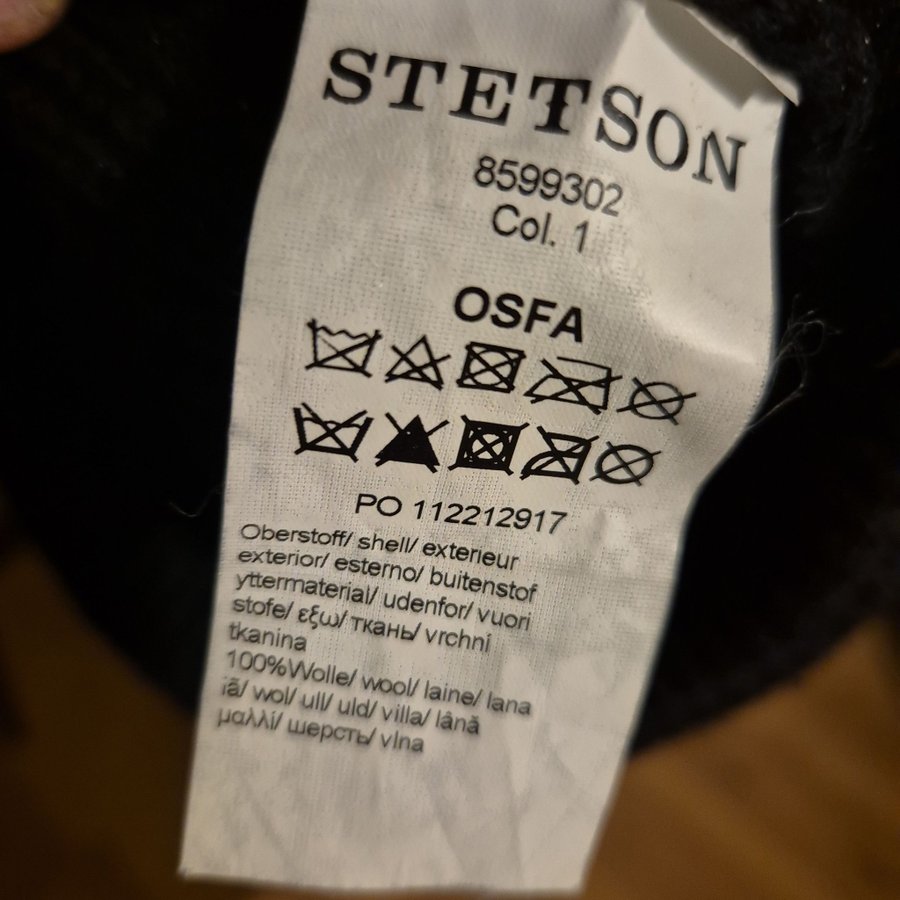 Stetson beanie svart