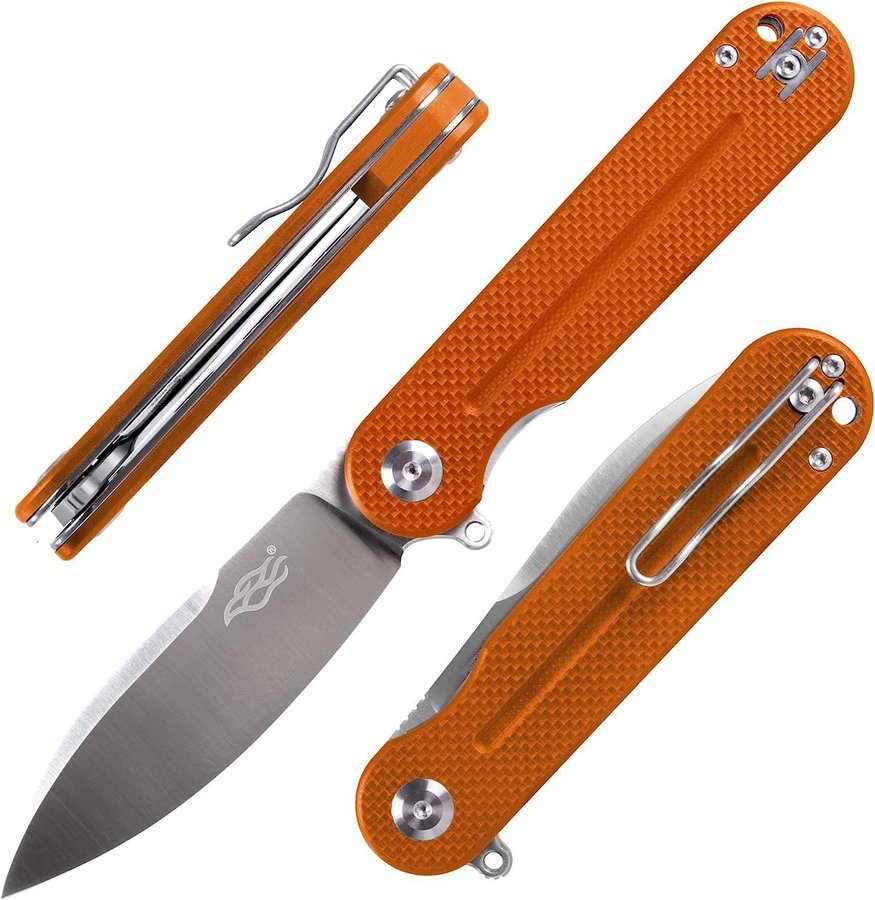 [NY] GANZO Firebird FH922-OR Orange fällkniv EDC fickkniv kniv fisk FH922