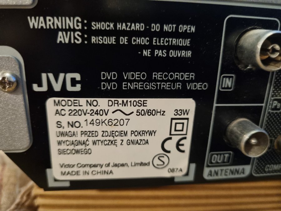 JVC DR-M10SE DVD-record