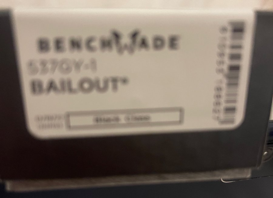 Benchmade 537: Bailout 537GY-1