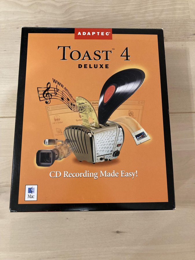 Adaptec Toast 4 Deluxe - Retro Macintosh/Mac Big box