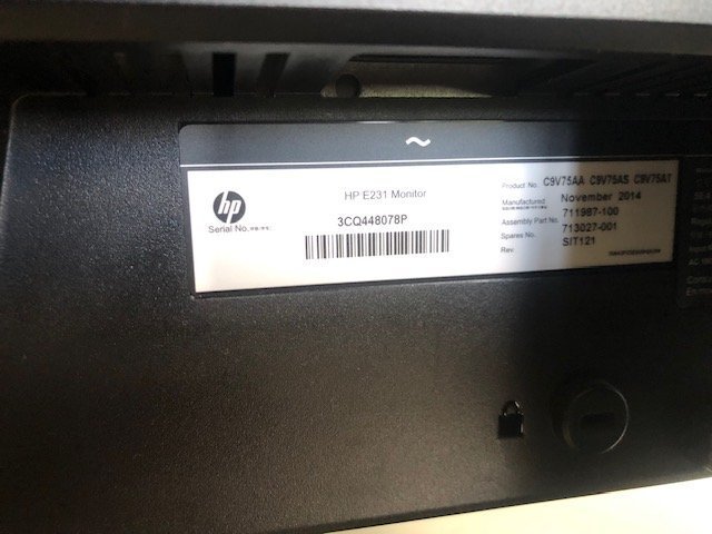 HP E231 Monitor