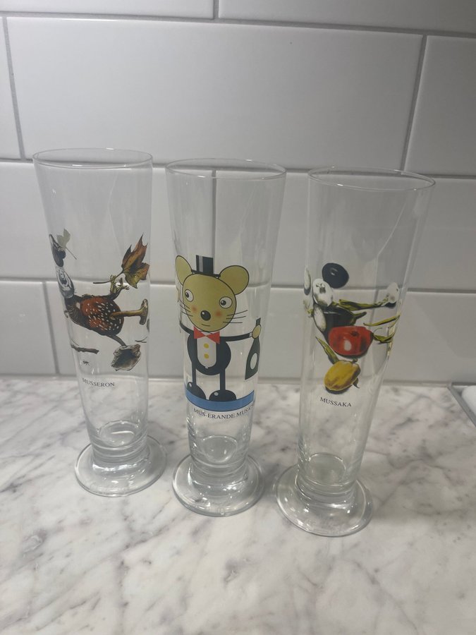 Lasse Åberg glas och karaff