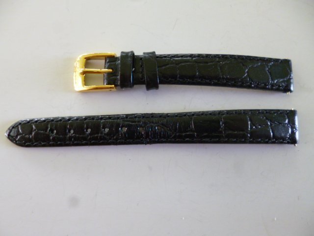 Tissot läderarmband svart