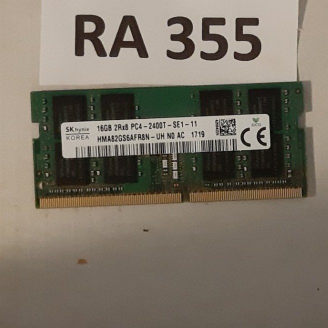 Ram DDR4 16GB , märke : SK hynix , 2400 MHz,för laptop