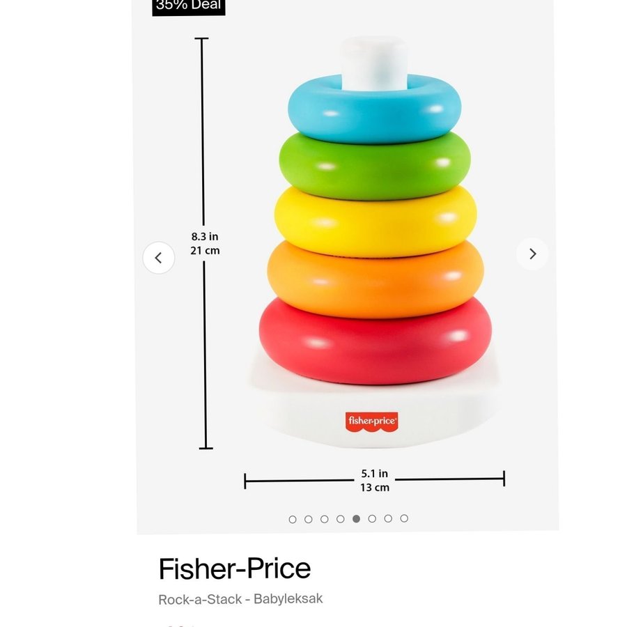 Fisher-Price Rock-a-Stack Baby Leksak