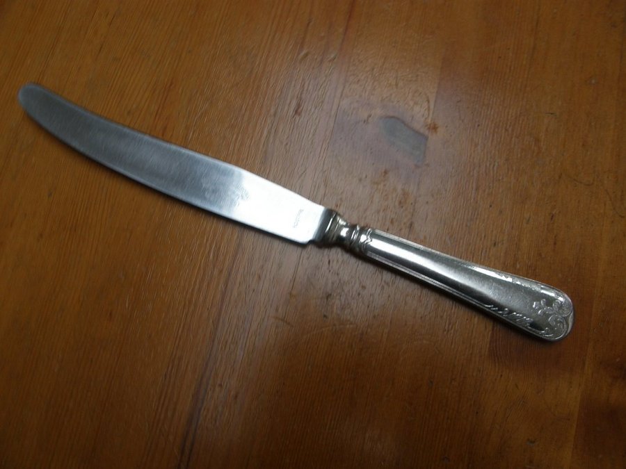 Bestick nysilver GAMMAL FRANSK / FRANSKA LILJAN matkniv, 25 cm, 1 st