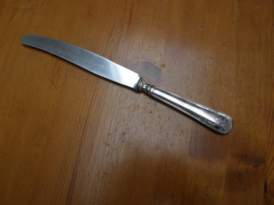 Bestick nysilver GAMMAL FRANSK / FRANSKA LILJAN matkniv, 25 cm, 1 st