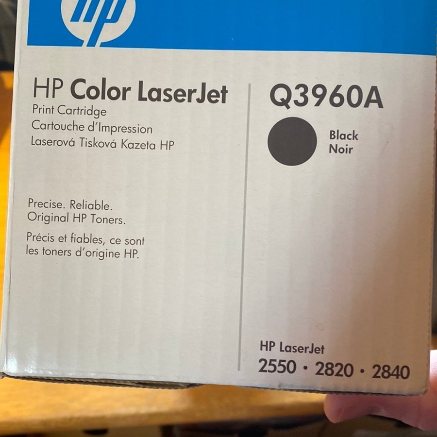 HP Color LaserJet Q3960A Toner Svart - Ny Oöppnad