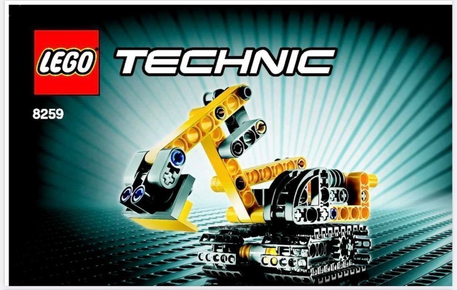 Lego Technic 8259 - Bulldozer  Grävmaskin 2-i-1