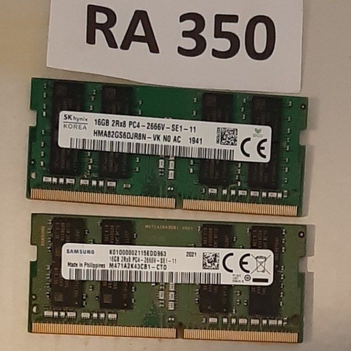 Ram DDR4 32GB , märke : SK hynix , 2666 MHz, för laptop