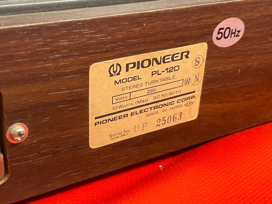 Pioneer PL-12D Skivspelare, Vintage