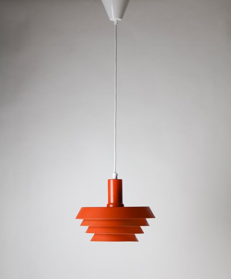 Retro pendel orange design Carl Thore Granhaga