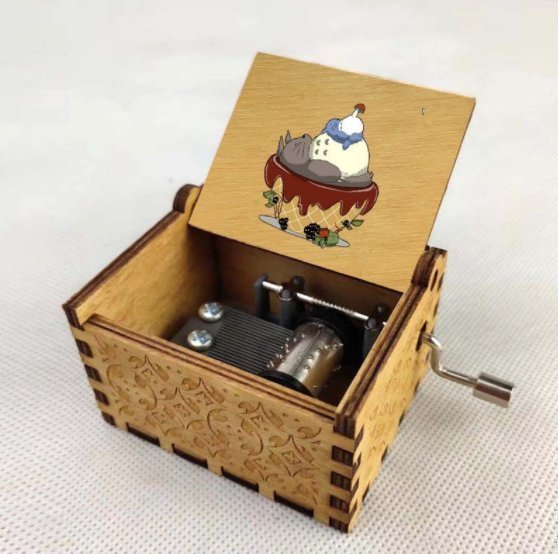 Ny Box Music box totoro wooden Music