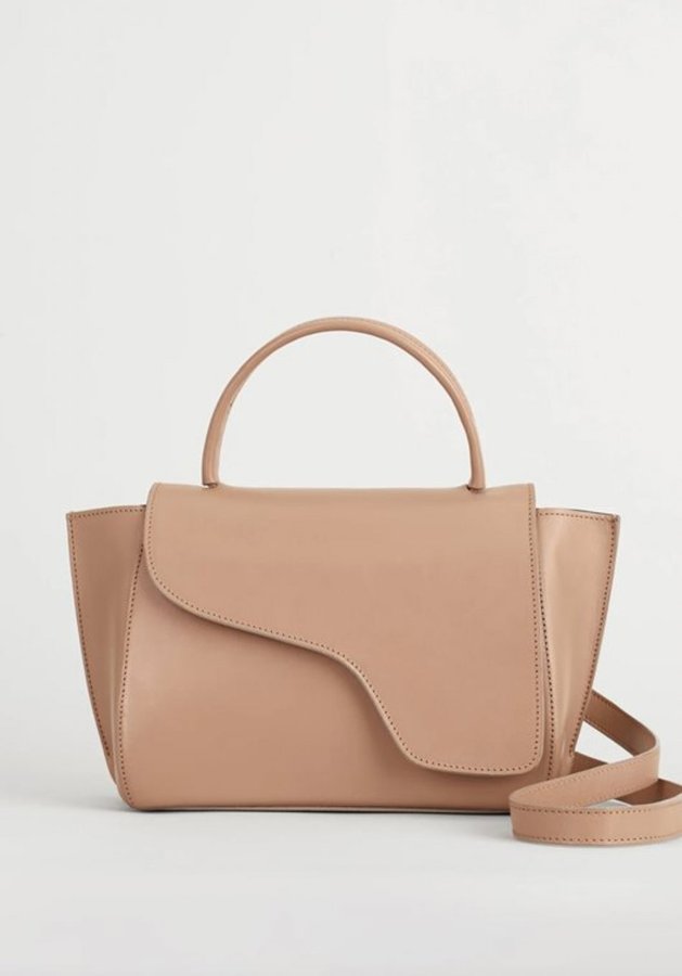 HELT NY ATP ATELIER Arezzo Almond Leather Handbag - taggar kvar!! UTGÅTT