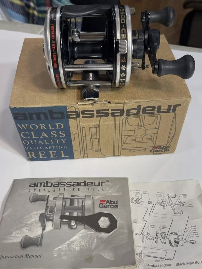 ABU Garcia Ambassadeur 5500 C3 Vintage Angelrolle Neuwertig in Box