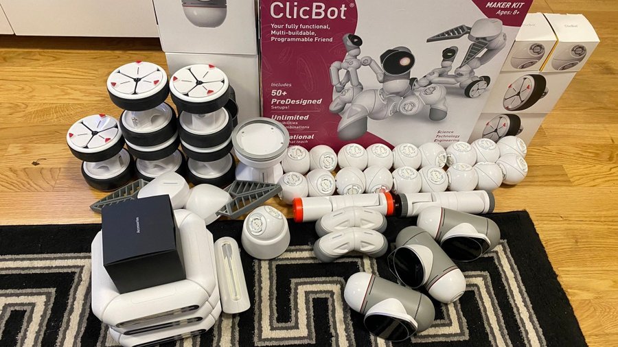 ClicBot Maker Kit, Komplett, Utmärkt Skick, Extra Delar, Tillbehör