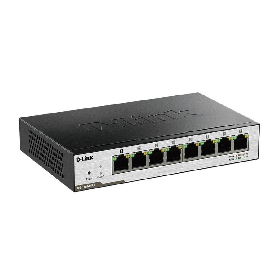 D-Link DGS-1100-08 8-port Gigabit Smart Switch