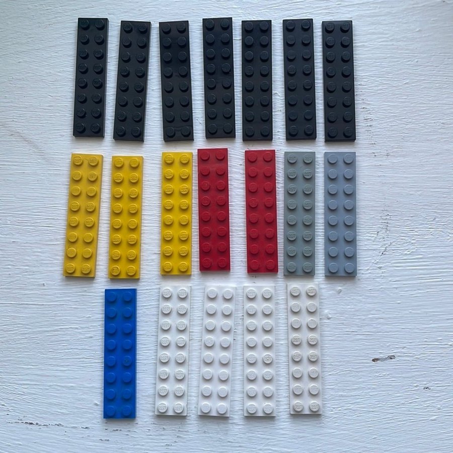 Lego * 19 st platta bitar * 2 x 8