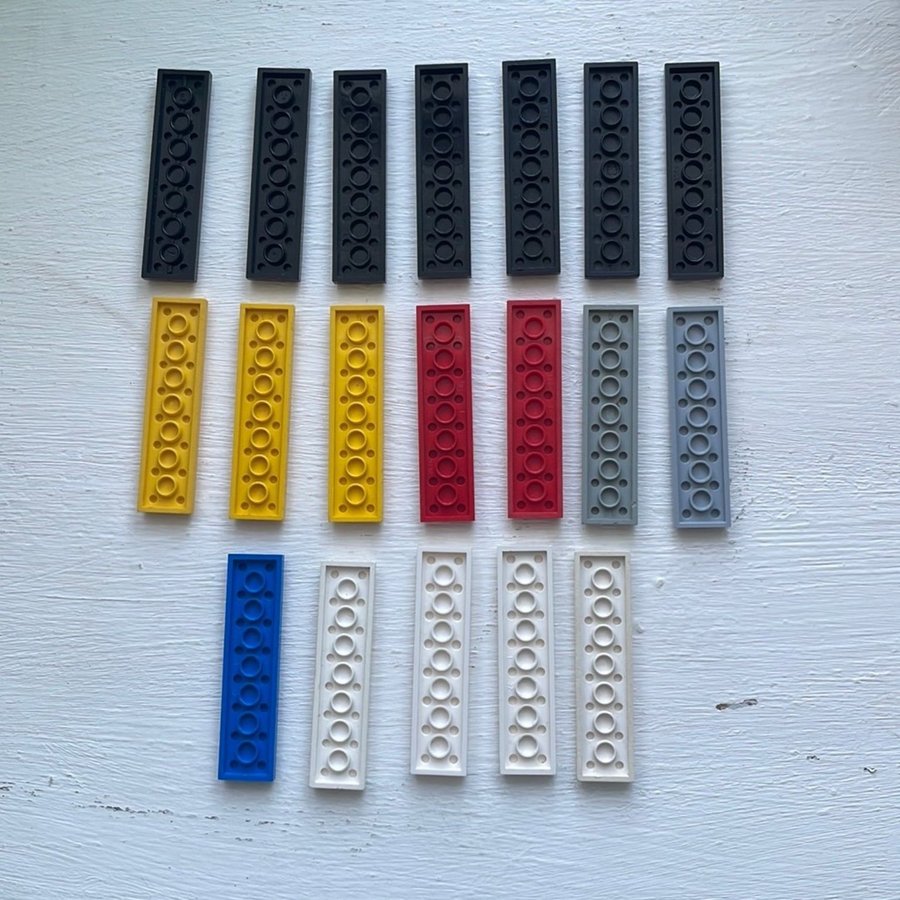 Lego * 19 st platta bitar * 2 x 8