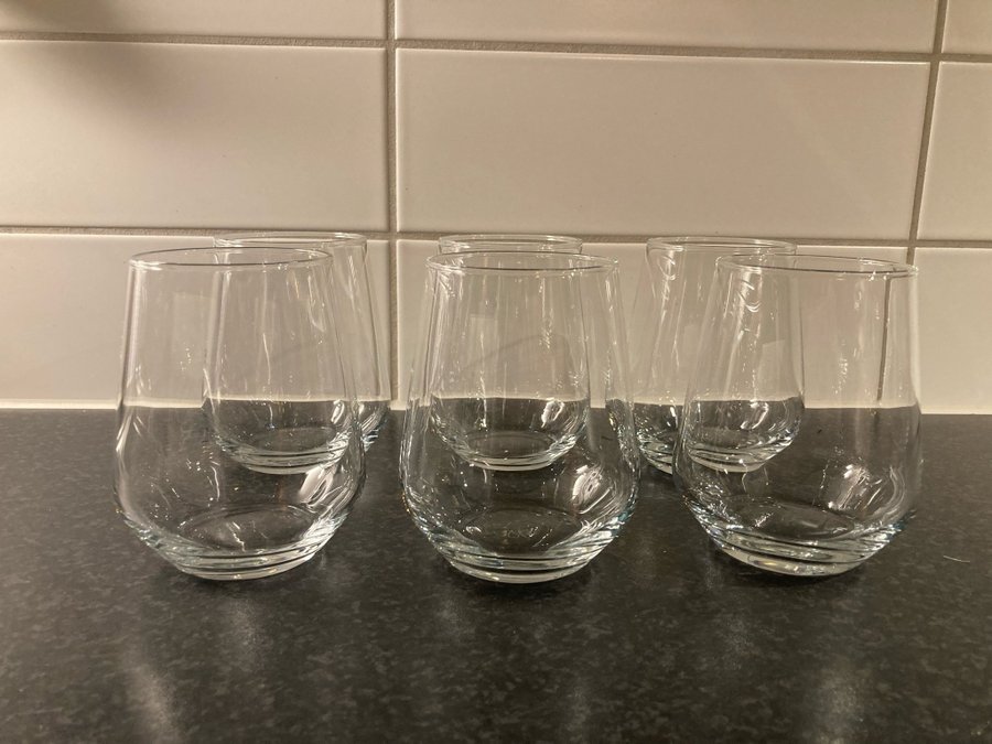 6 st dryckesglas från Herstal