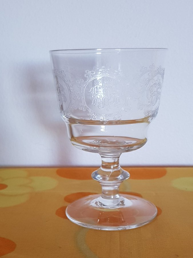 Retro vintage vitvinsglas Elon Edvin Ollers Kosta Boda