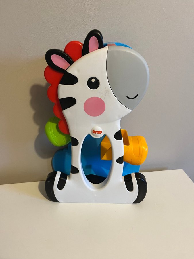 Zebra med klossar fisher price