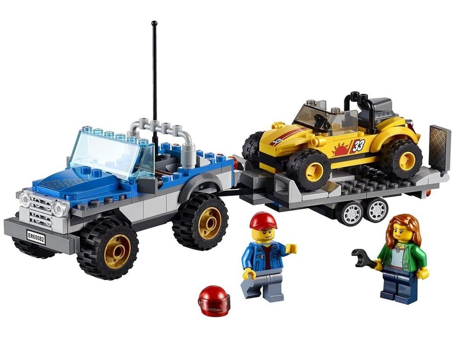 LEGO City 60082 Off-Road Buggy  Trailer, 100% koplett I toppskick!