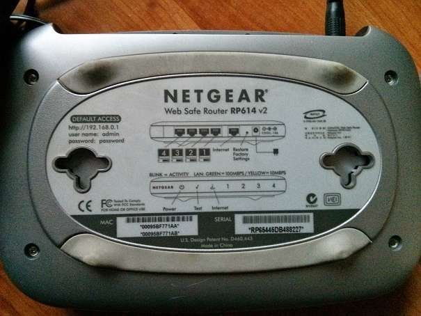 2 st NETGEAR Web Safe Router RP614 v2