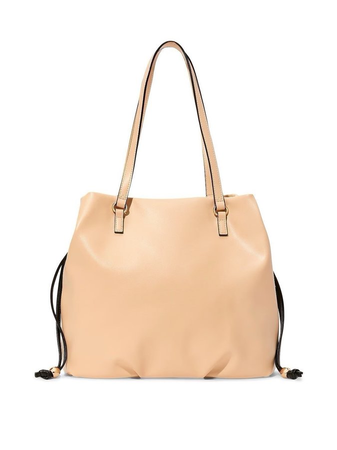 Victorias Secret Cinch Top Tote Bag (Beige Persika) Nytt!!