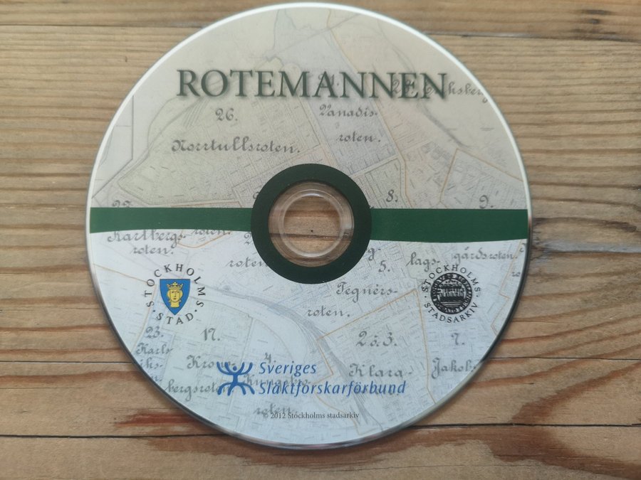 Rotemannen CD-skiva 2012 SLÄKTFORSKNING