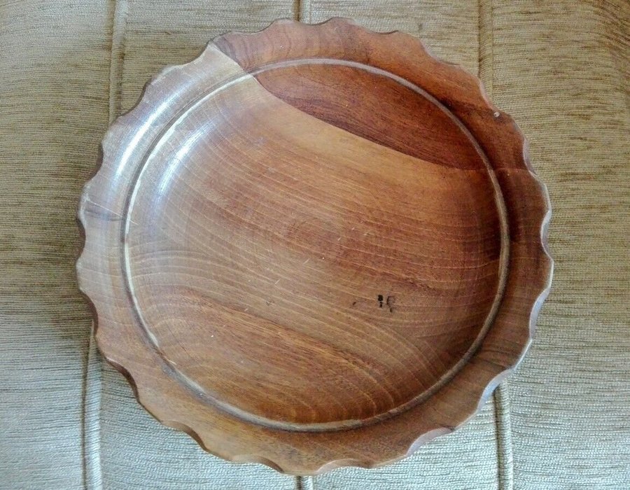 Vintage Wooden Fruit Bowl