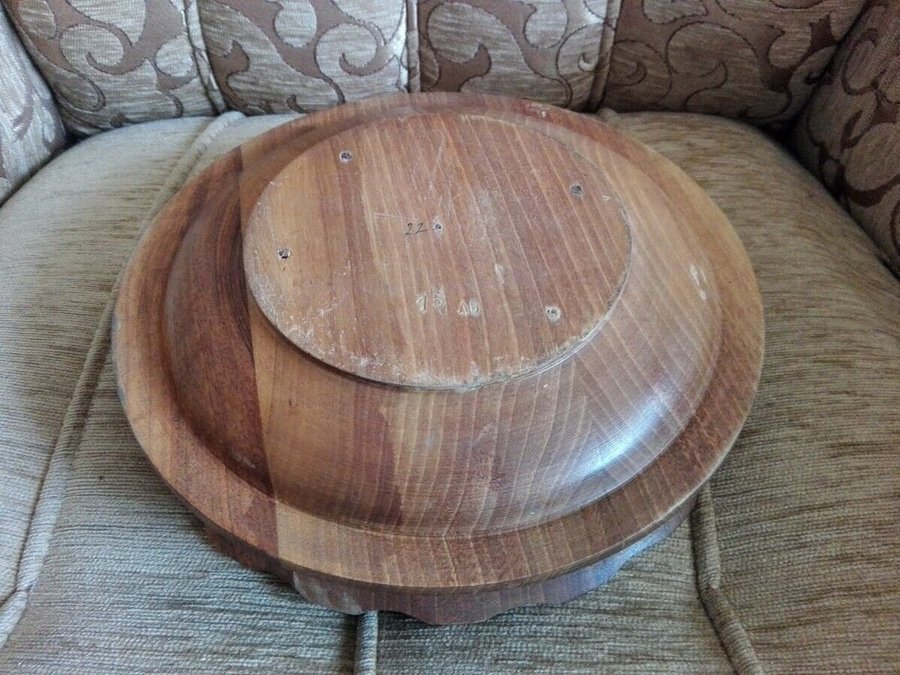 Vintage Wooden Fruit Bowl