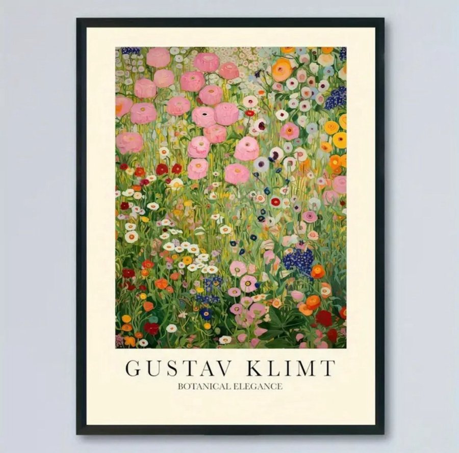 Canvas Poster Blommor Inredning 42x30 cm