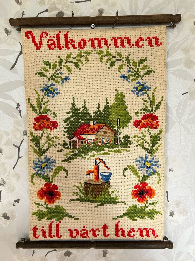 Välkomna hem - Broderi