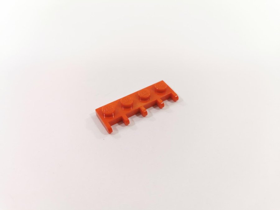 Lego - hinge - ledad - fäste - del till lucka tak - 1x4 - part 4315 - röd