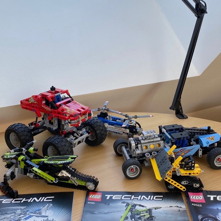 Diverse kompletta Lego technic set