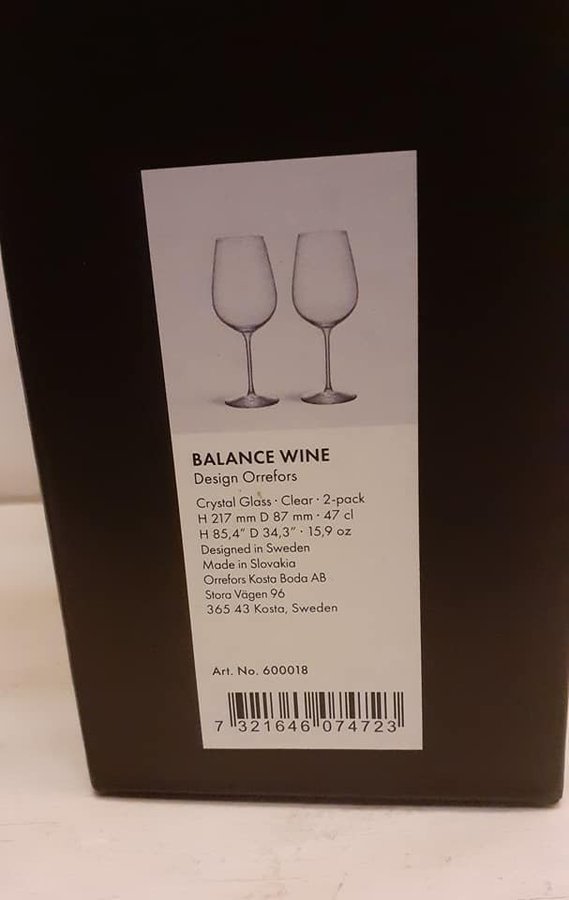 Orrefors Balance Wine Glas 2-pack