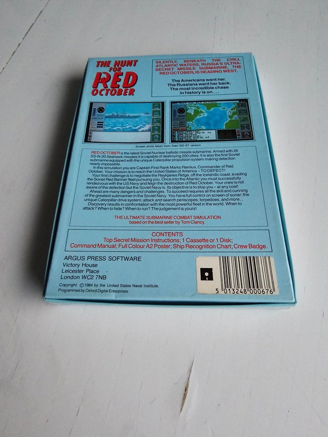 The Hunt for Red October ( DISK ) till Commodore 64