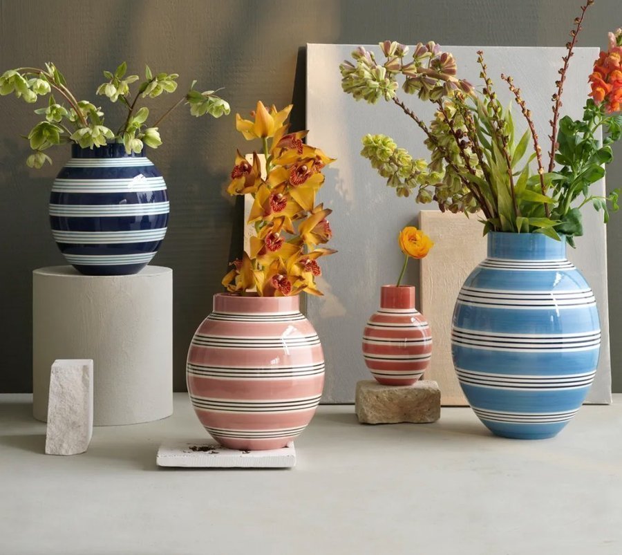 KÄHLER DESIGN OMAGGIO NUOVO VASE, STØVET ROSA