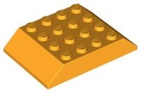 Bright Light Orange Slope 45 6 x 4 Double - LEGO - 32083