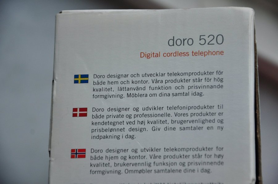 DORO 520 svart,ny.