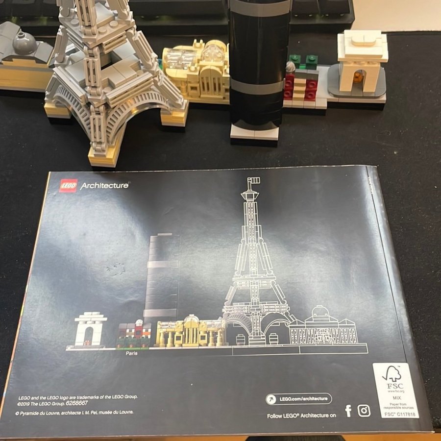 LEGO Architecture 21044 Paris 100% komplett