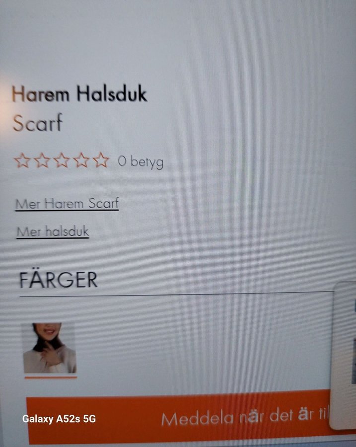 Ny brun Harem sjal/halsduk