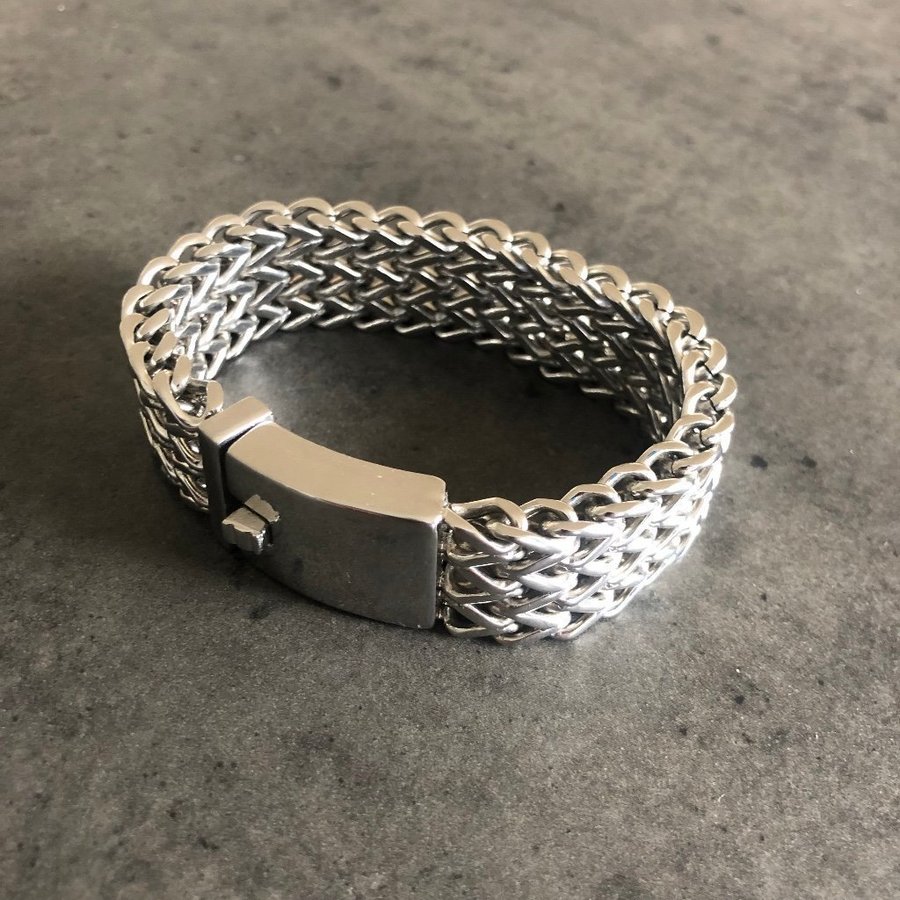 788 Maffigt armband stål stainless steel NYTT