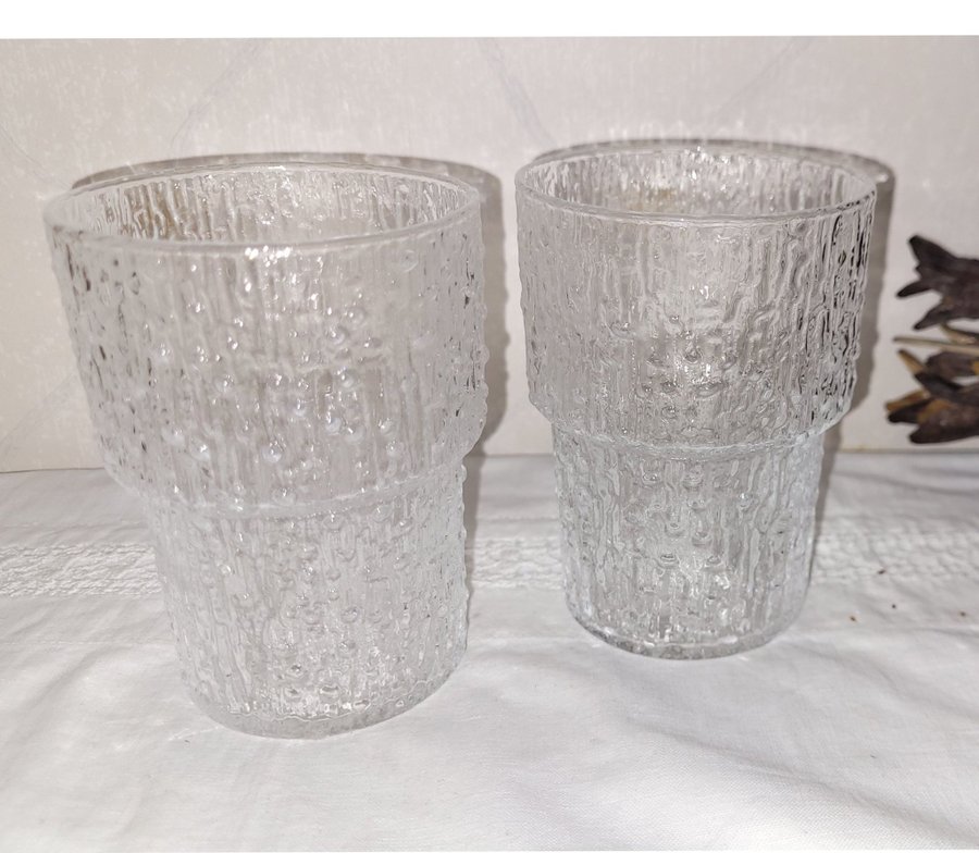 IITTALA tapio wirkkala PAADAR 2 x selterglas WATER GLASS